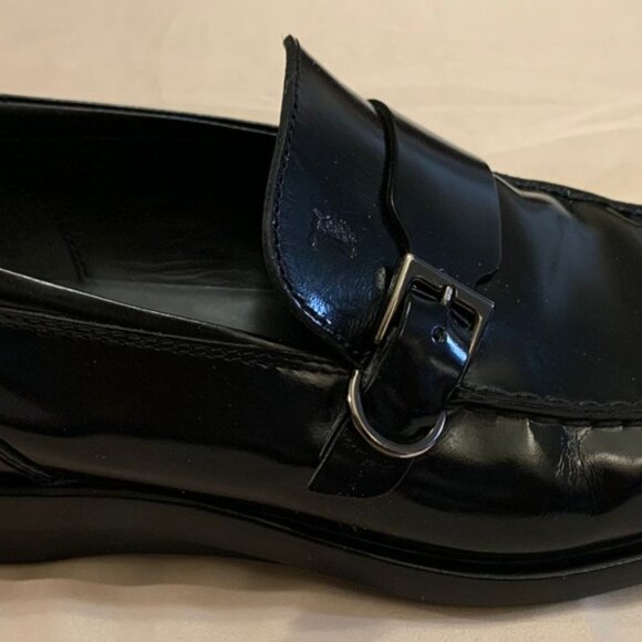Tod’s Men’s Buckled Gommino Driving Loafers – Black Calf Leather – 8.5 - Picture 4 of 10